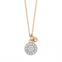 diamond mini ever disc on chain