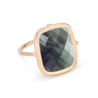 pixie black mop antique ring