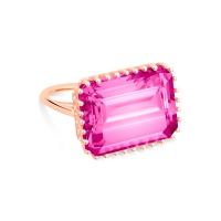 jumbo cocktail pink topaz ring