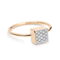 baby diamond ever square ring