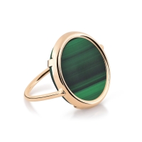 ever malachite disc ring