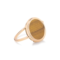 baby tiger eye disc ring