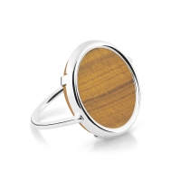 ever tiger eye white gold disc ring