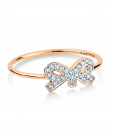 tiny diamond bow ring