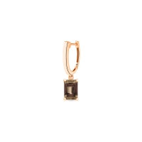solo cocktail smoky quartz hoop