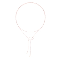 baby pink silk cord