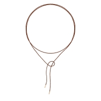 brown silk cord