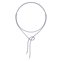 navy silk cord