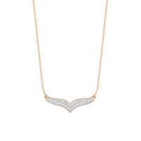 mini diamond wise necklace