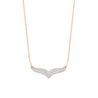 mini diamond wise necklace