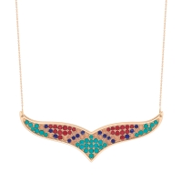 wise multi stone necklace