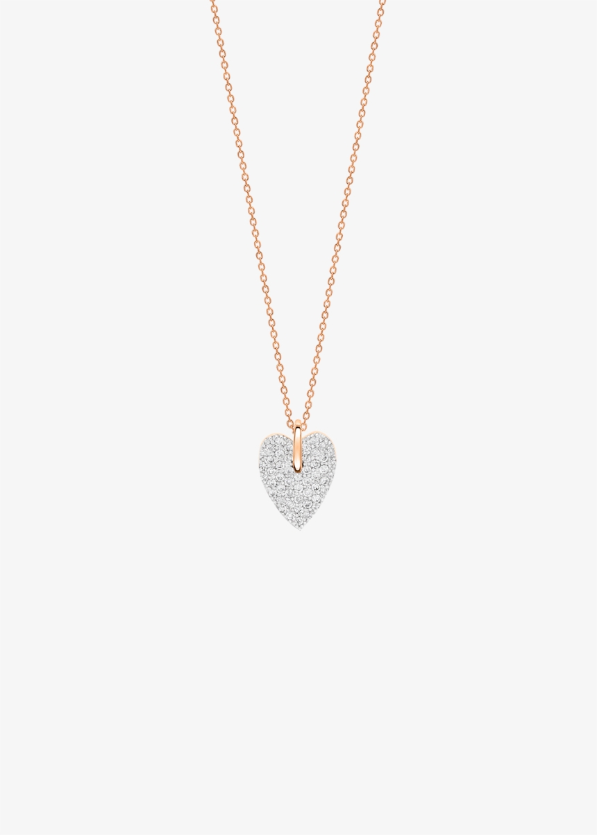 angele mini diamond heart on chain