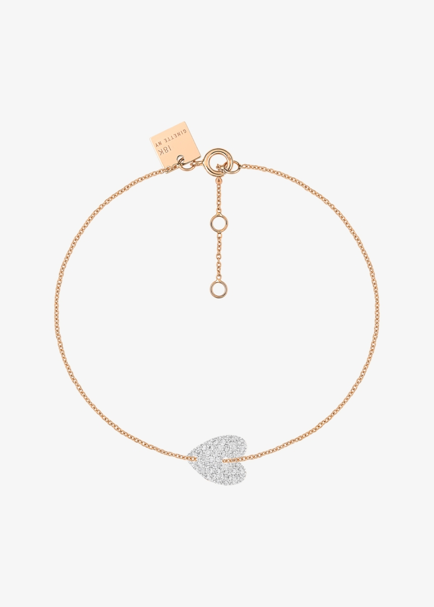 angele mini diamond heart bracelet