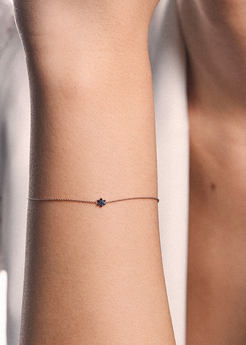 mini sapphire star bracelet