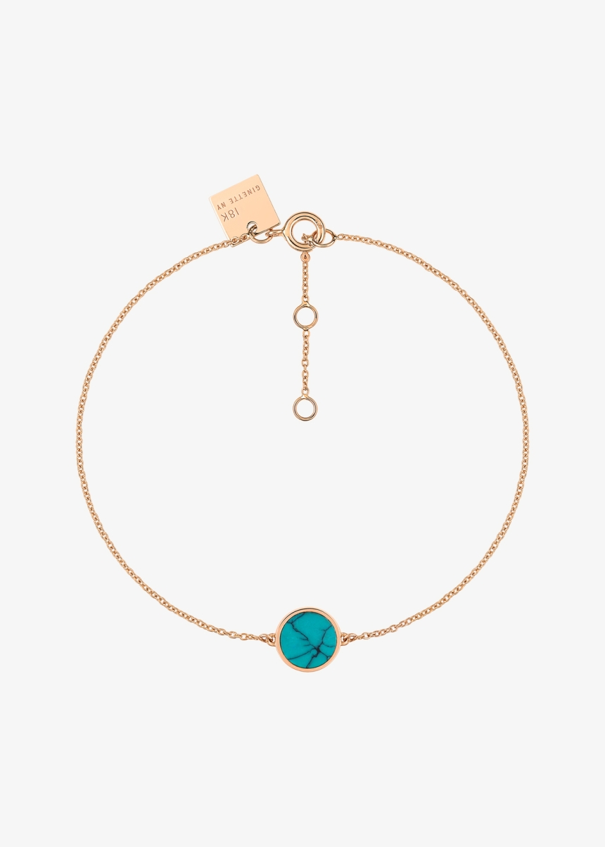 mini ever turquoise disc bracelet
