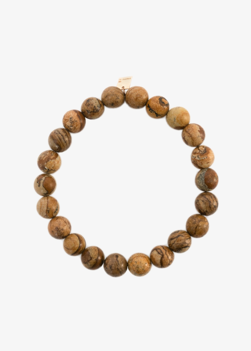 heal picture jasper bead bracelet