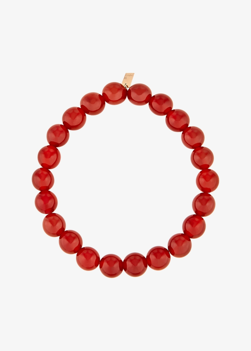 heal red agate bead bracelet