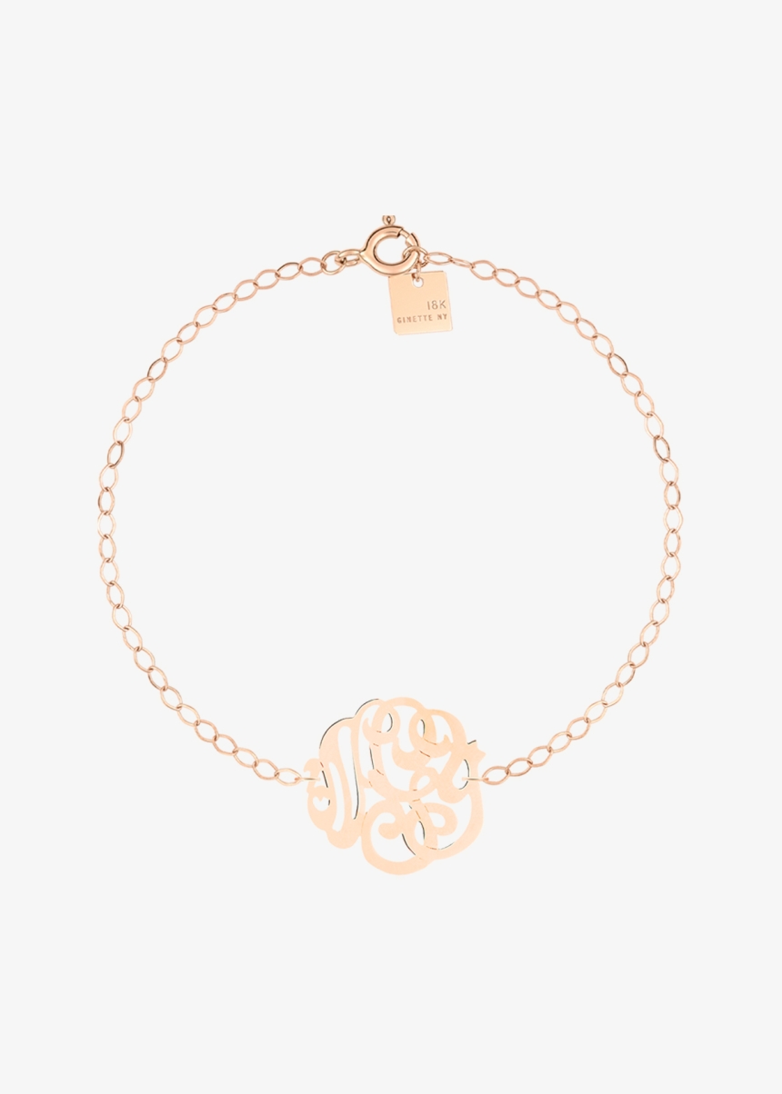 baby lace monogram bracelet