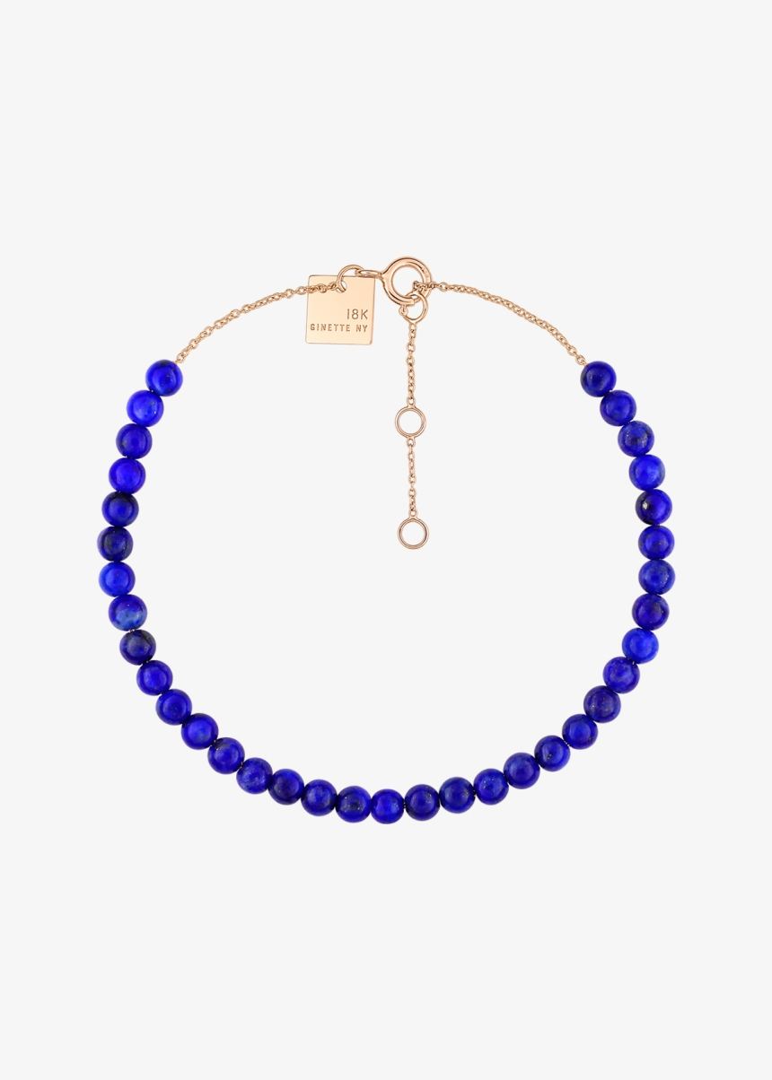 maria mini lapis bead bracelet