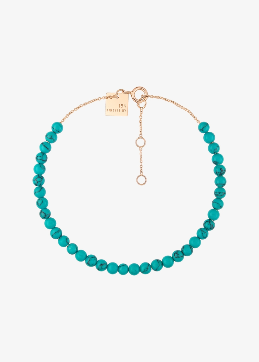 maria mini turquoise bead bracelet
