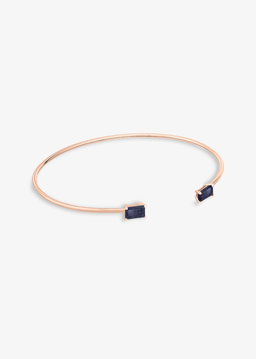 midnight blue sandstone bangle
