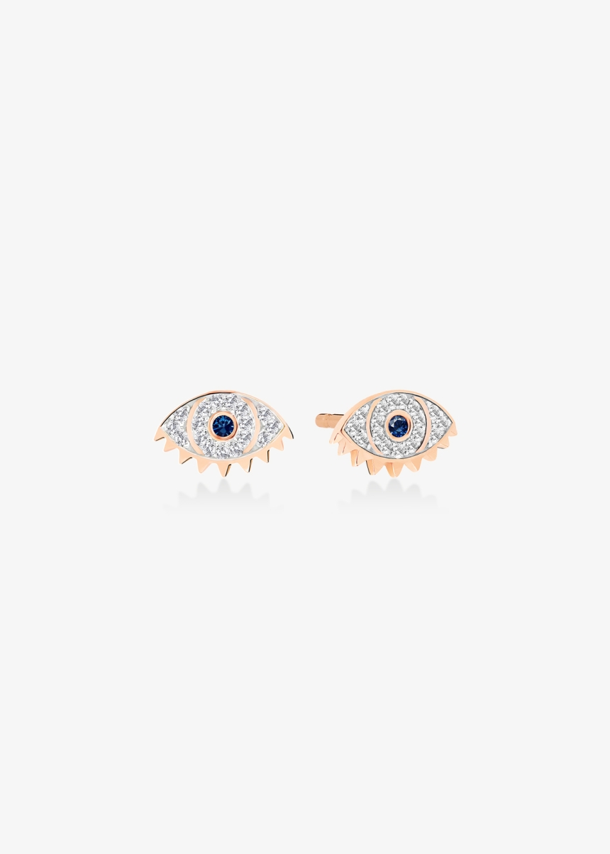 ajna sapphire and diamond studs
