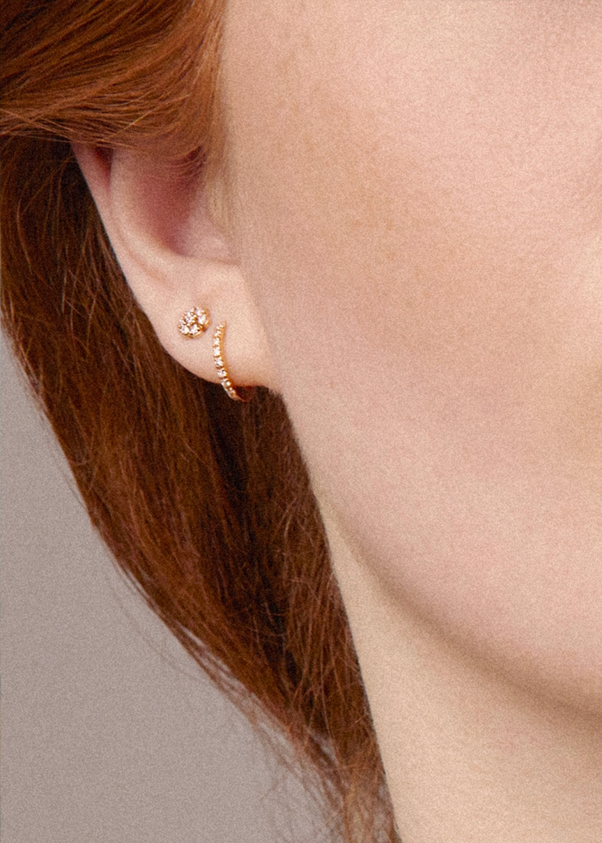 be mine diamond hoops