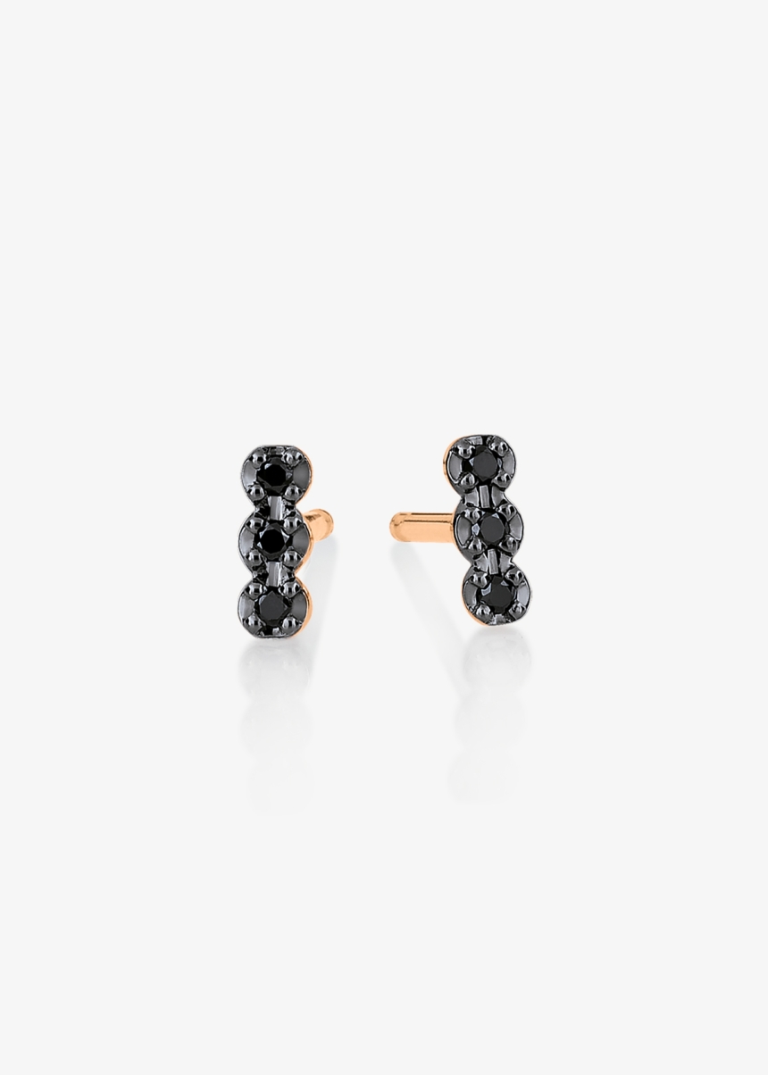 black diams strip studs