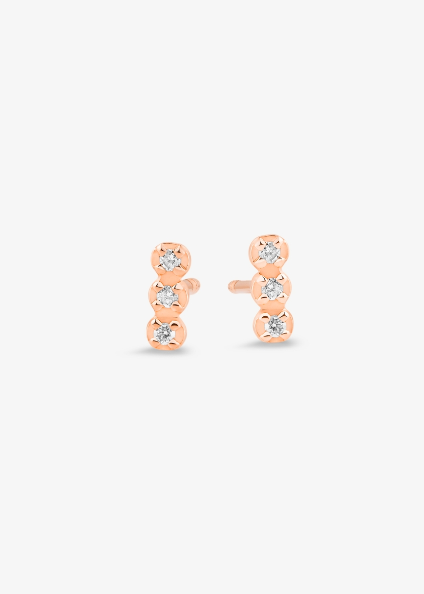 diamond strip earrings