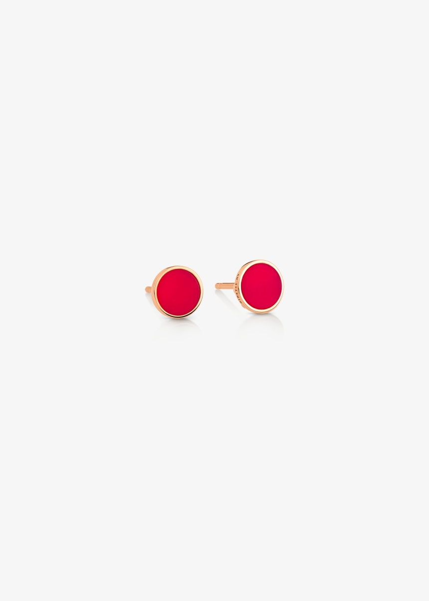 ever coral disc studs