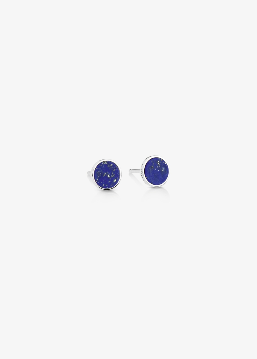 ever lapis white gold disc studs