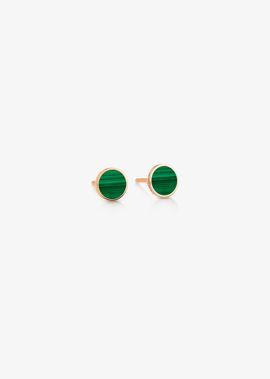 ever malachite disc studs