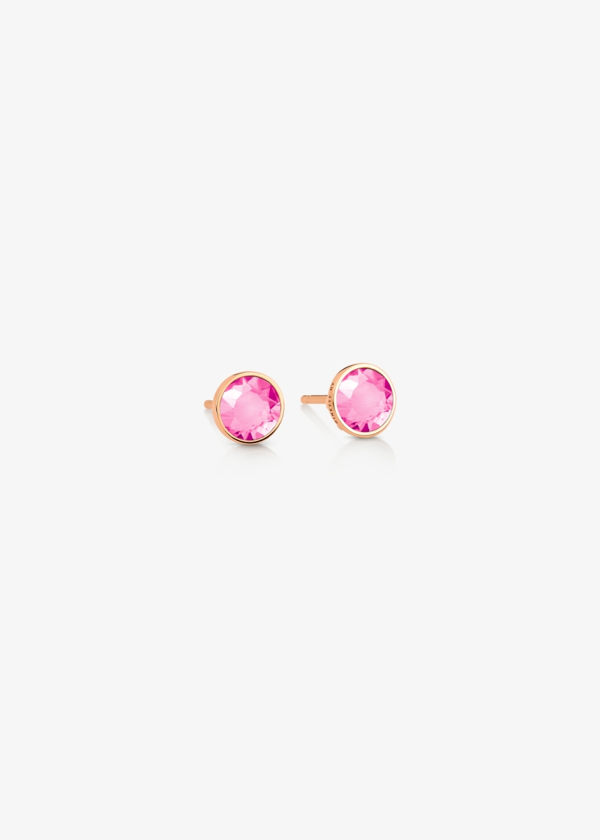 ever pink corundum studs