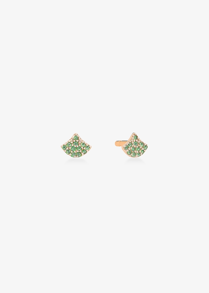 tiny tsavorite koi studs
