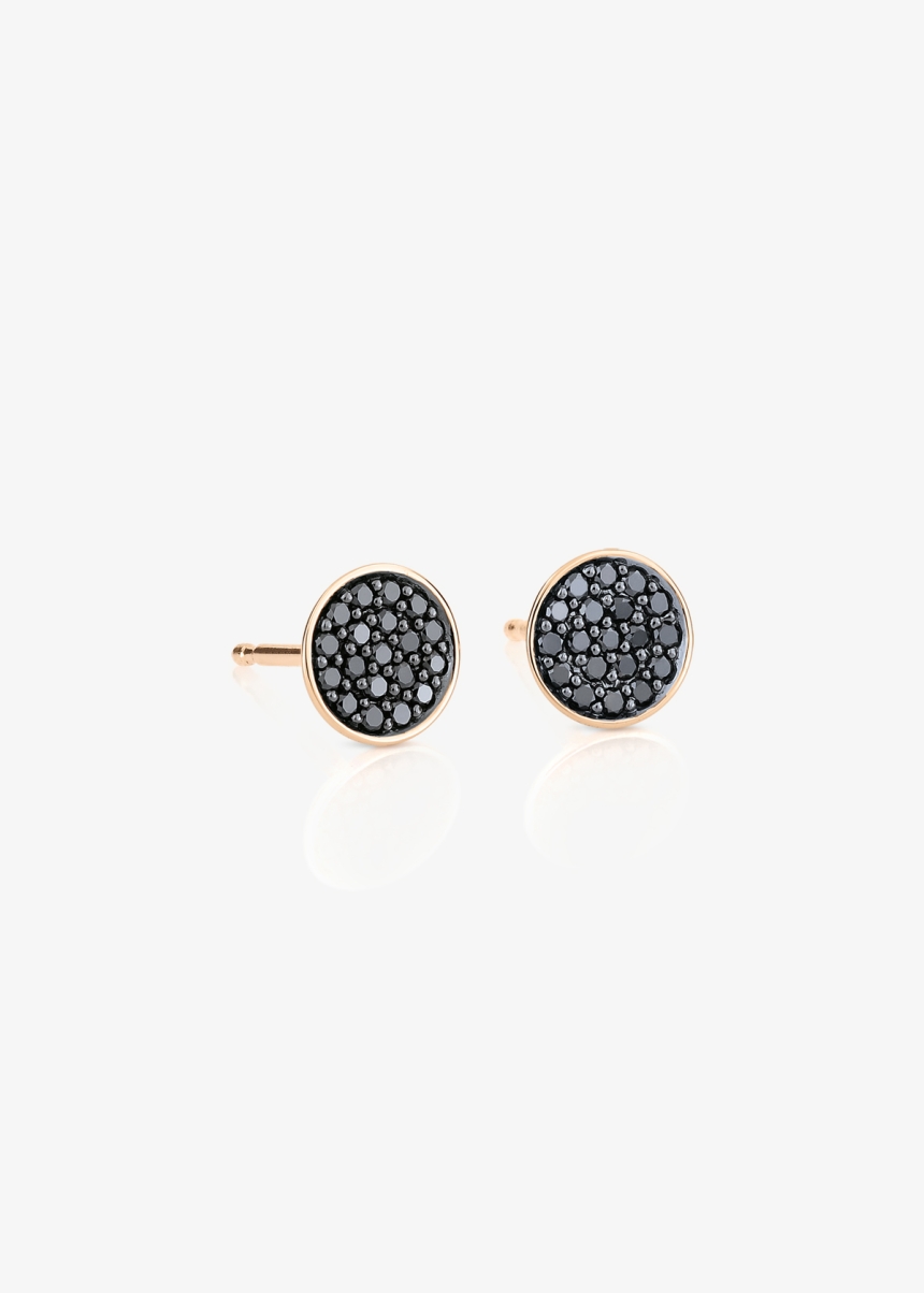 black diamond sequin studs