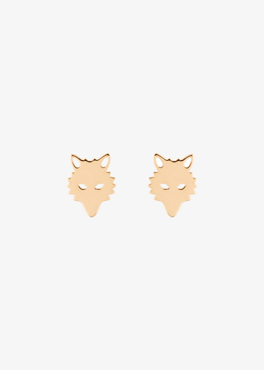 wolf earrings