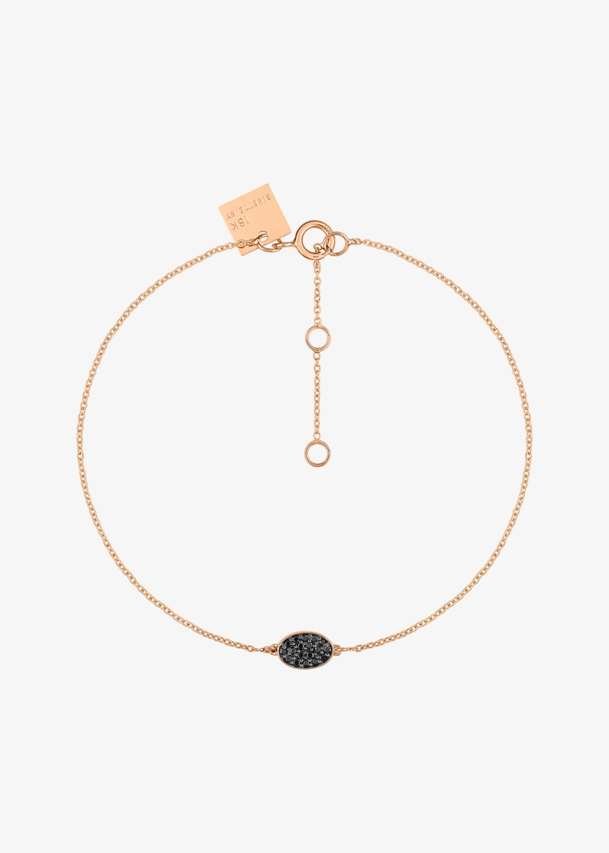 sequin black diamond bracelet