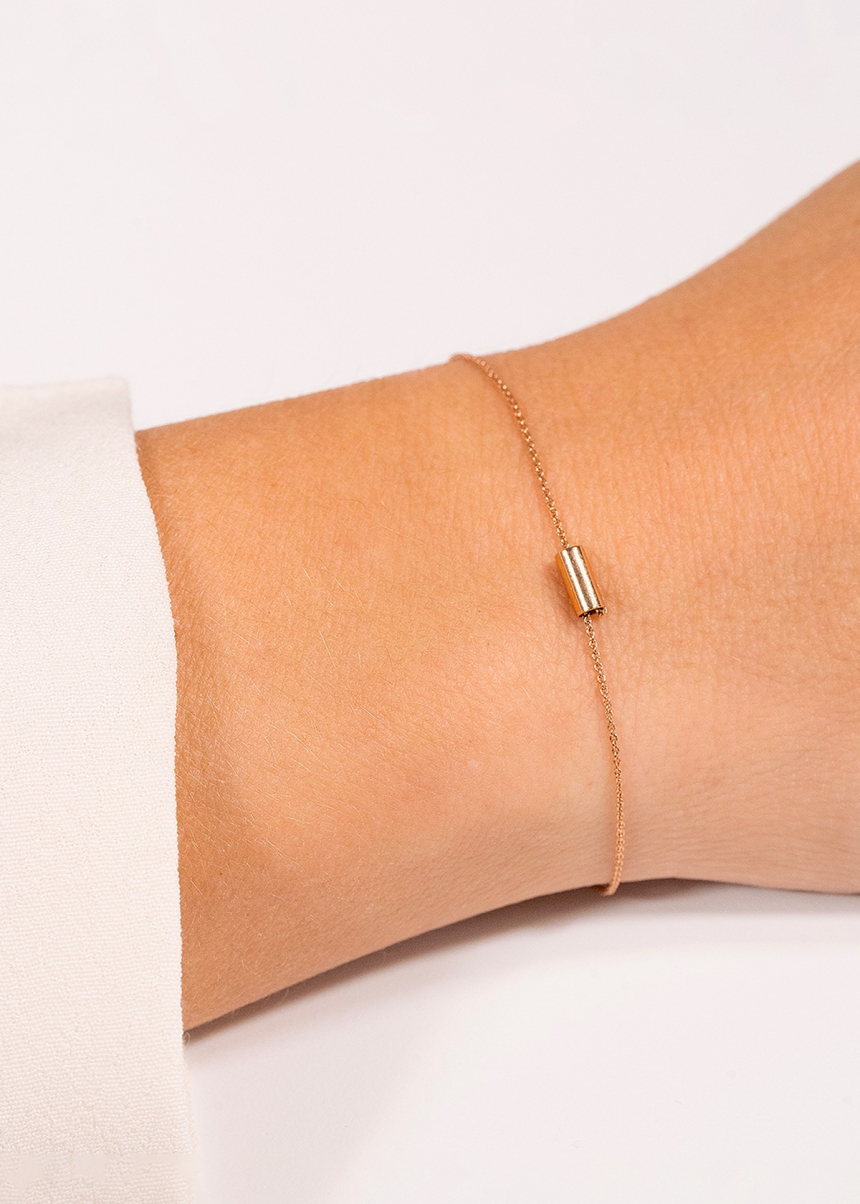 mini straw bracelet