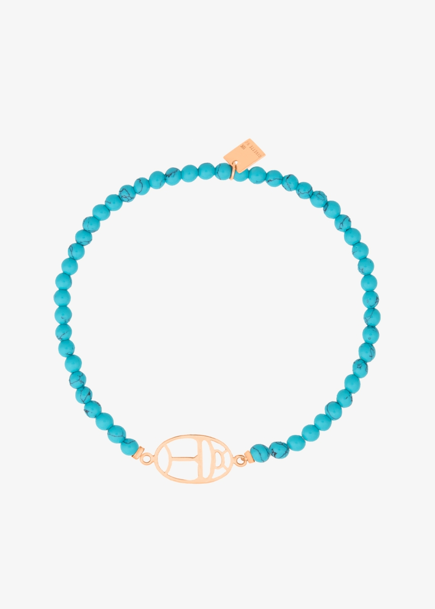 twenty wish turquoise mini bead bracelet