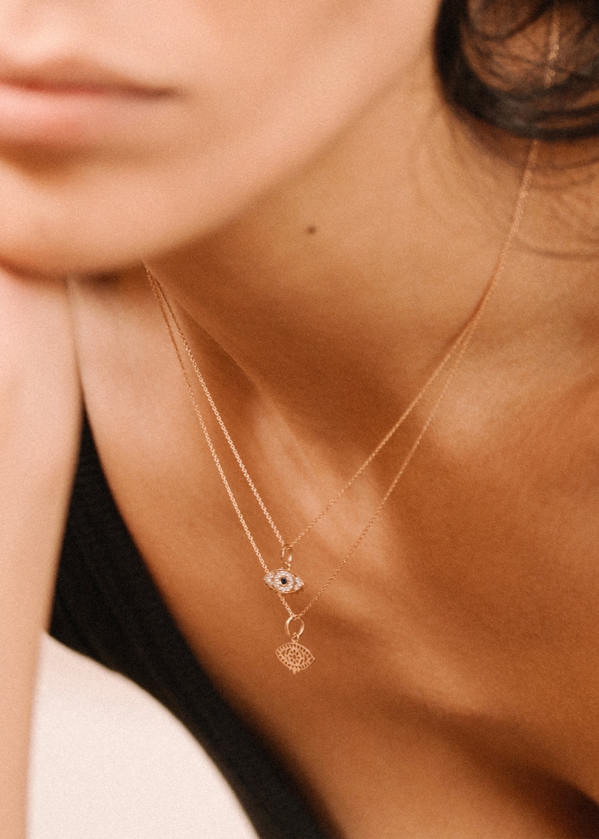 ajna sapphire and diamond charm