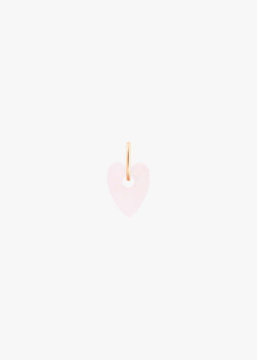 mini angele pink quartz charm