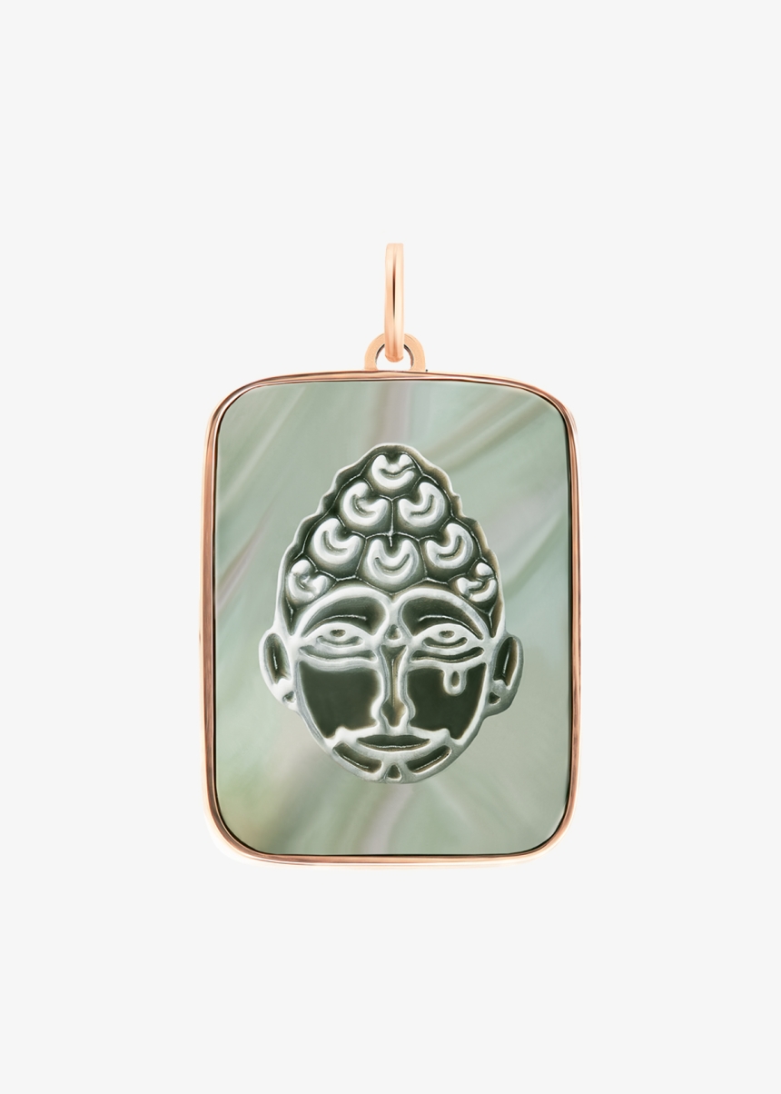 bliss black MOP buddha charm
