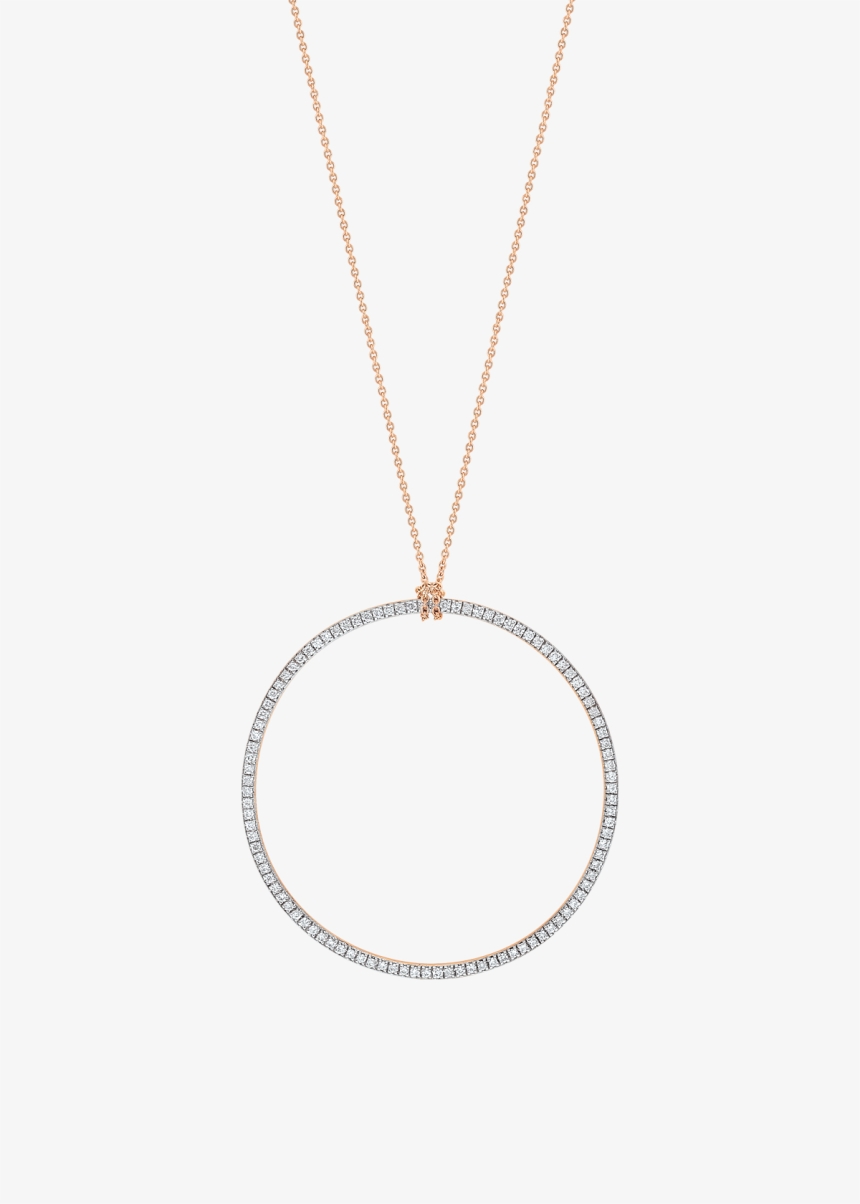 diamond circle on chain