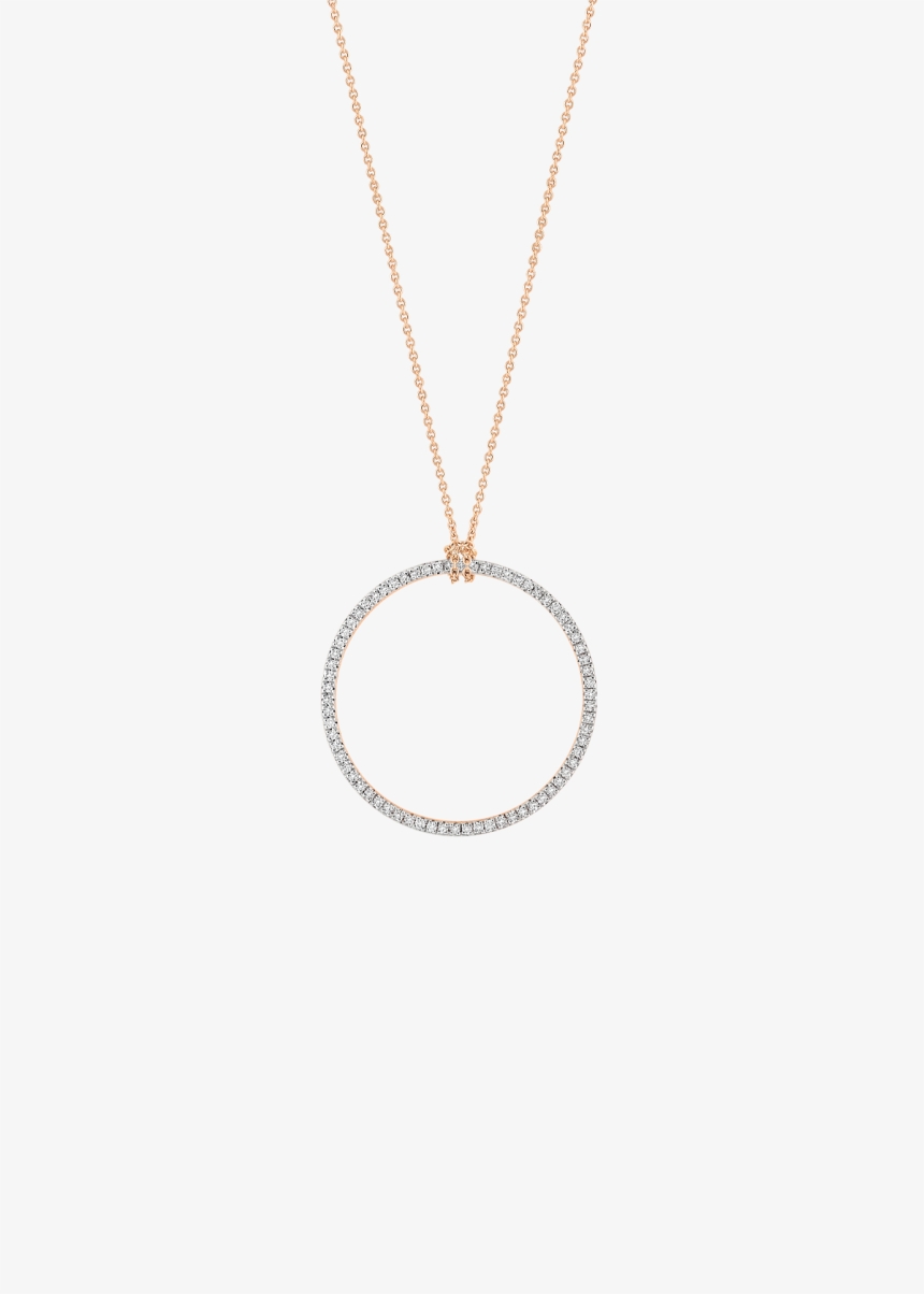 baby diamond circle on chain