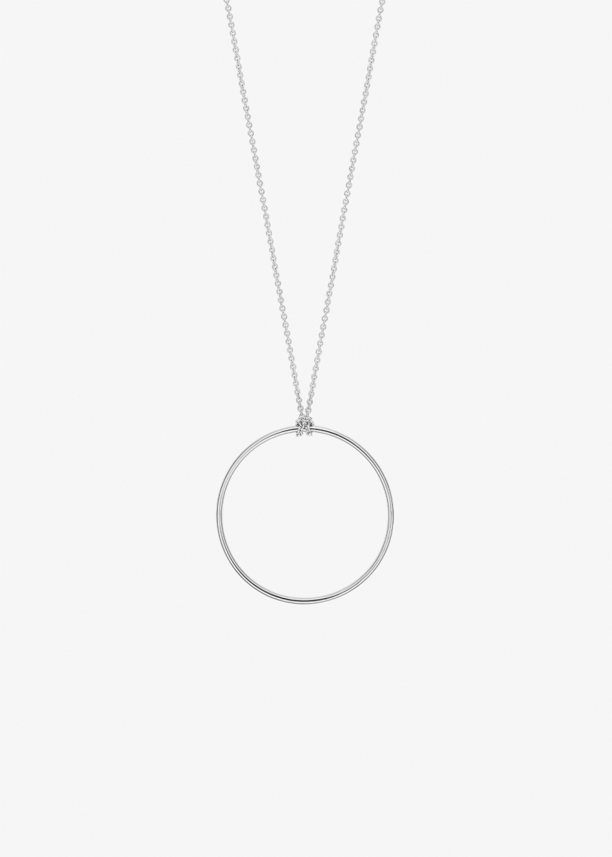 white baby circle on chain