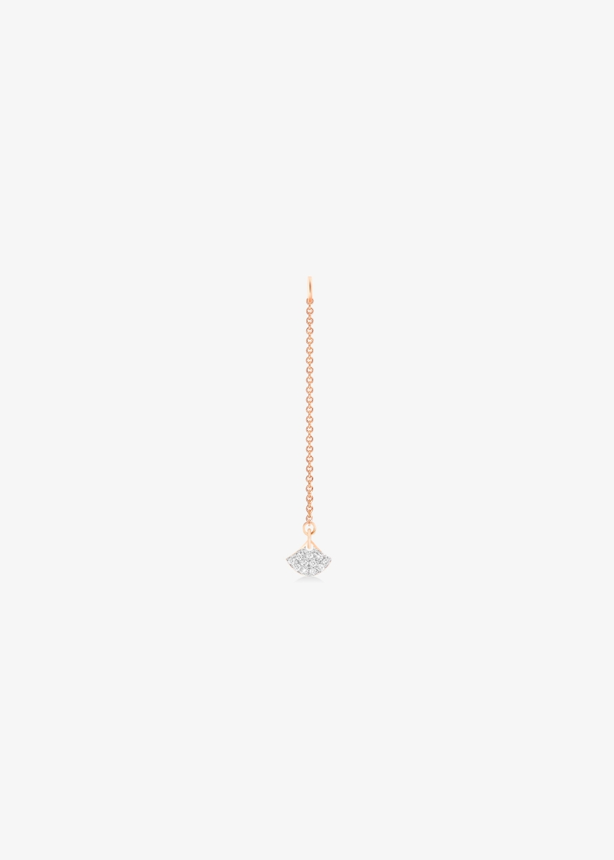 tiny diamond koi on chain charm