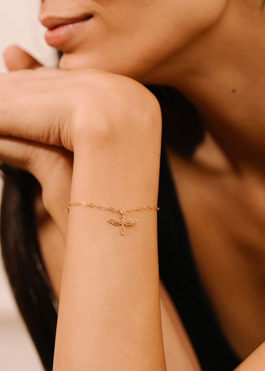 mini  dragonfly charm