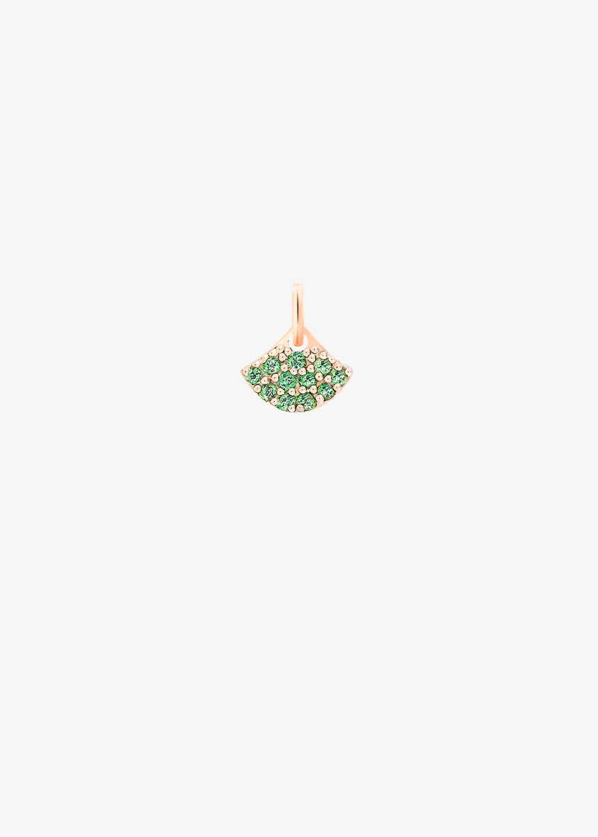 tiny tsavorite koi charm
