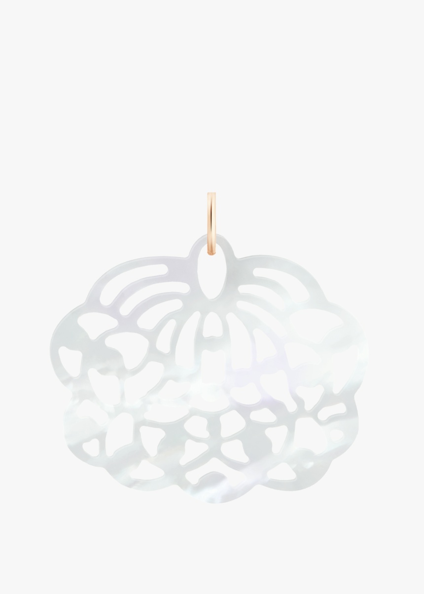 white mop lotus charm