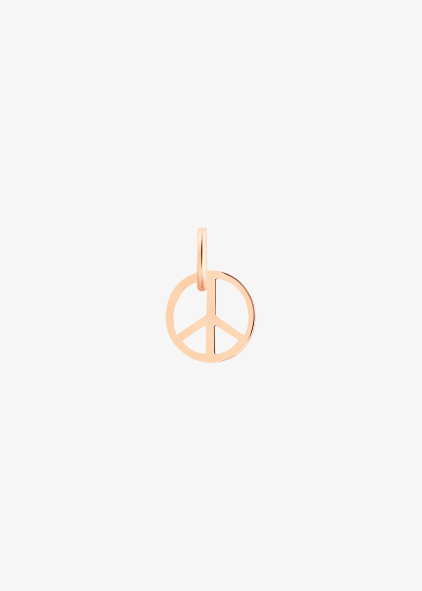 mini peace & love charm